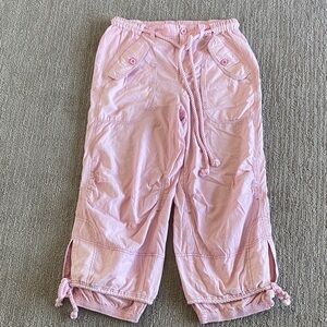 NWOT Free People PINK Big Blooms Parachute Pants